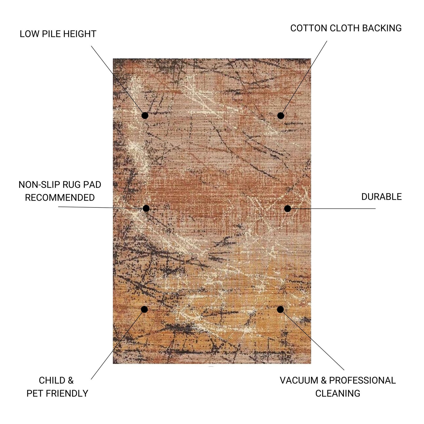 Fenix - Accent Rug - Gold