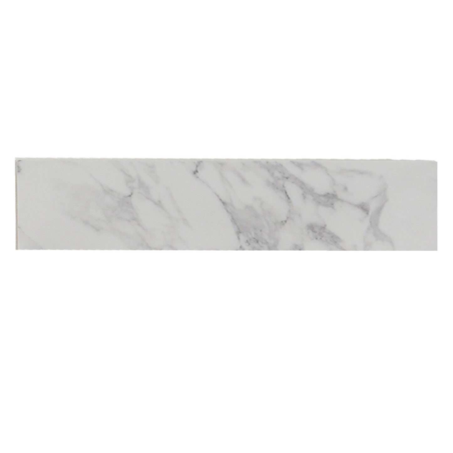 Engineered Marble Stone Bathroom Sink Side Splash - Bianco Carrara Wenato