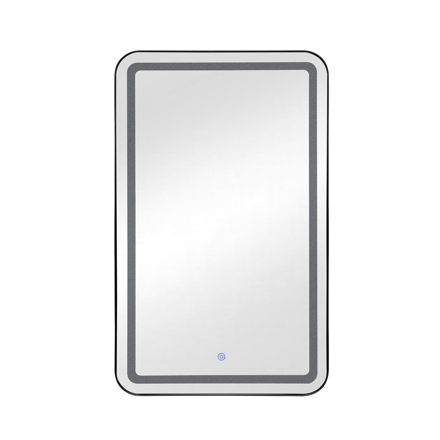 Rectangle Medicine Cabinet Mirror Bathroom Mirror With Storage Wall Mounted Medicine Mirror Cabinet With LED - Black