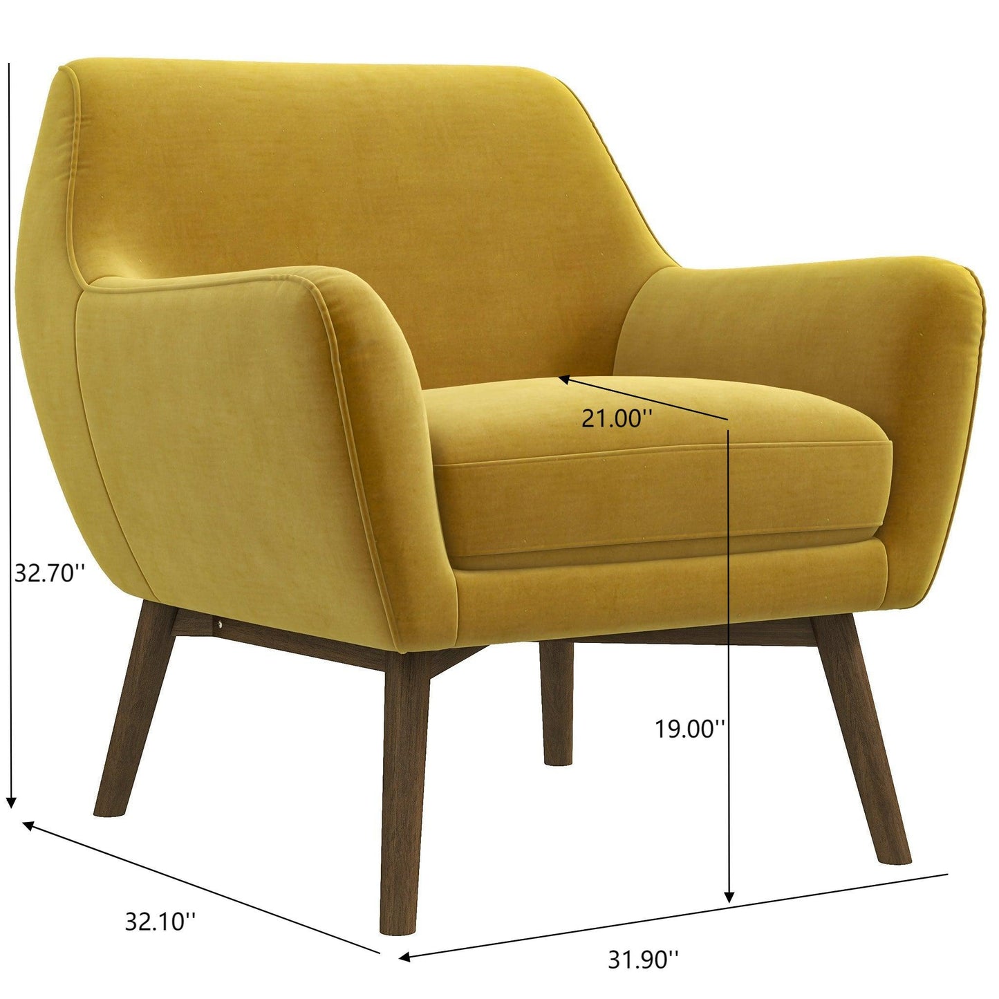 Brayden - Mid-Century Moder Armchair