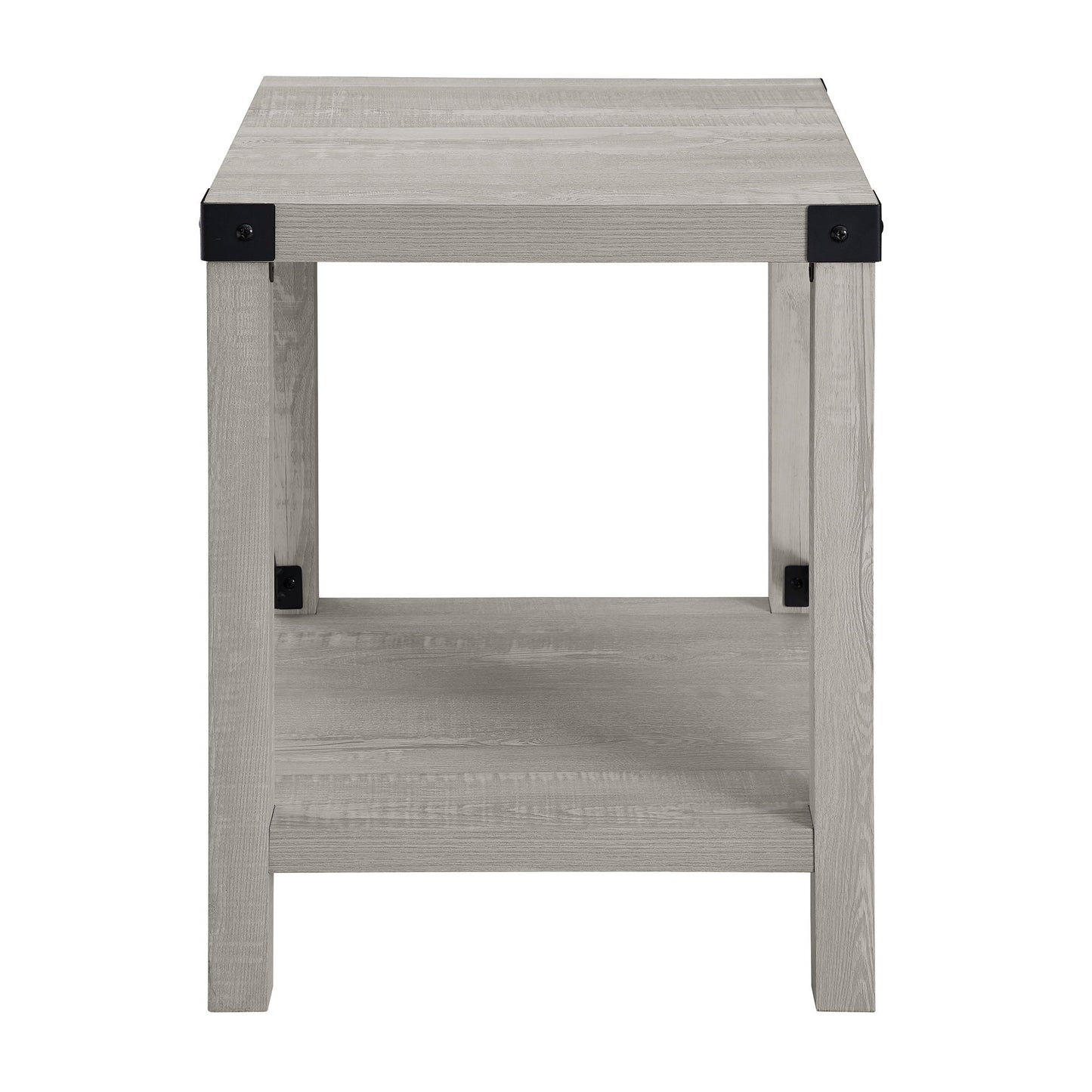 Farmhouse Metal X Table With Lower Shelf