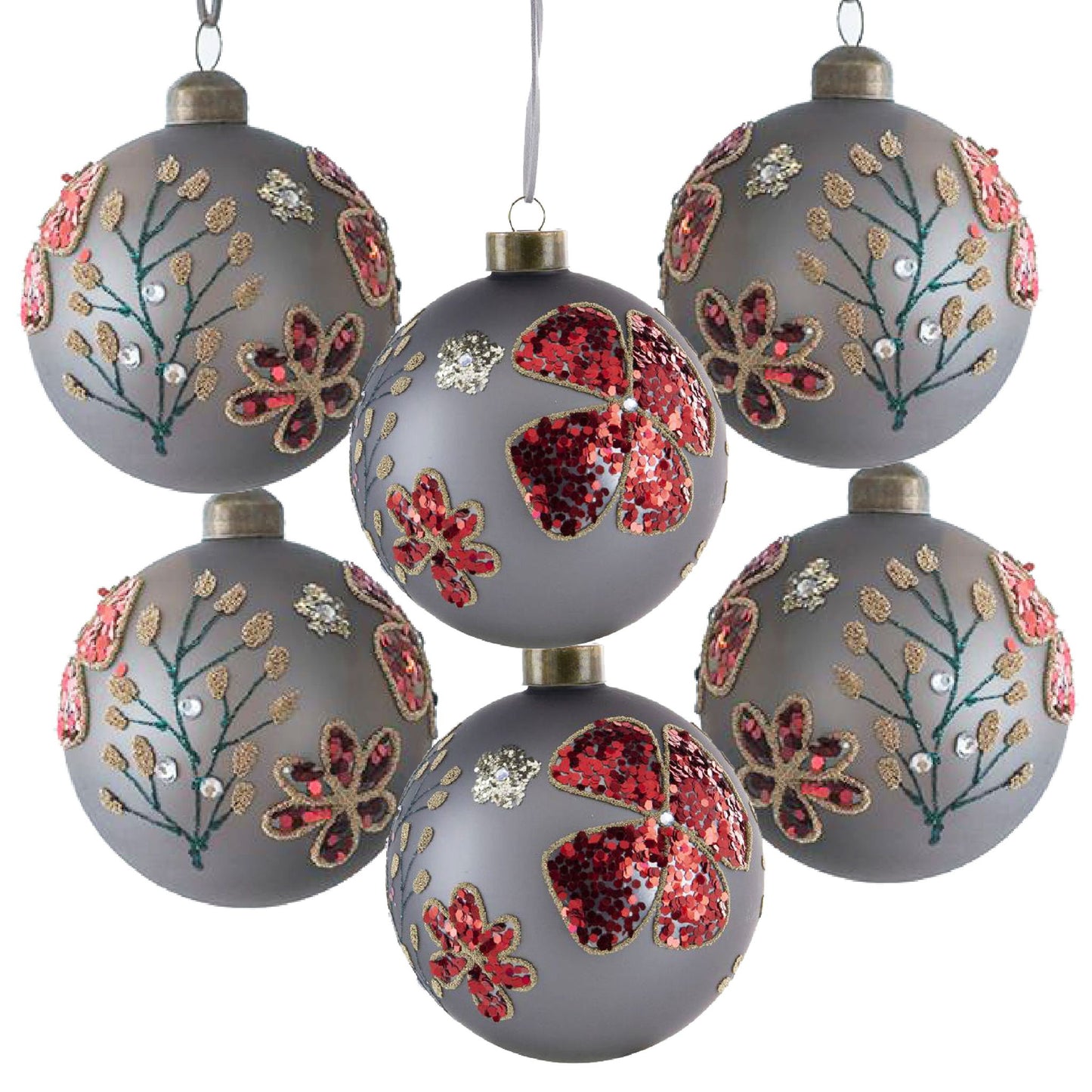 Glass Decorative Hanging Ball Christmas Tree Ornaments For Holiday Party Decorations
