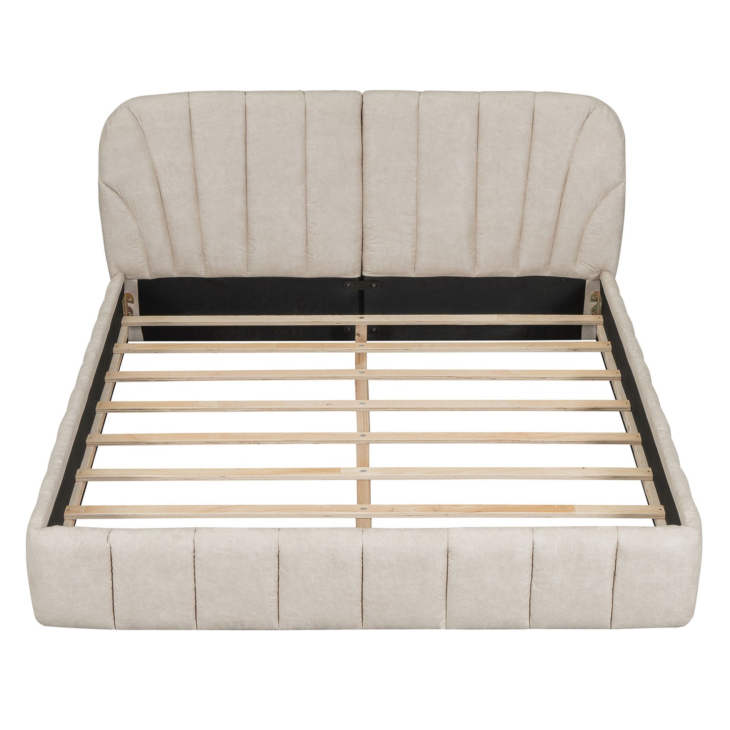 Elegant Design Upholstered Platform Bed