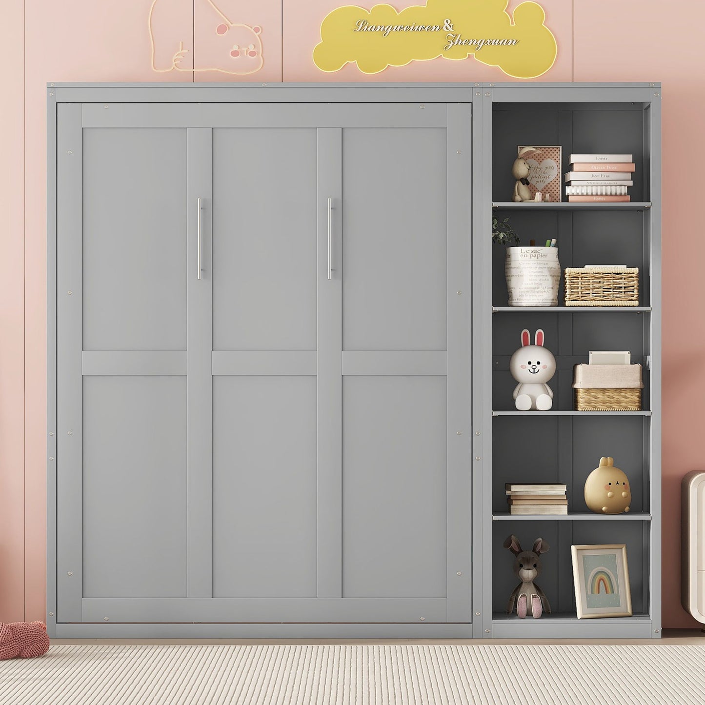 Multifunction Murphy Wall Bed With Shelves