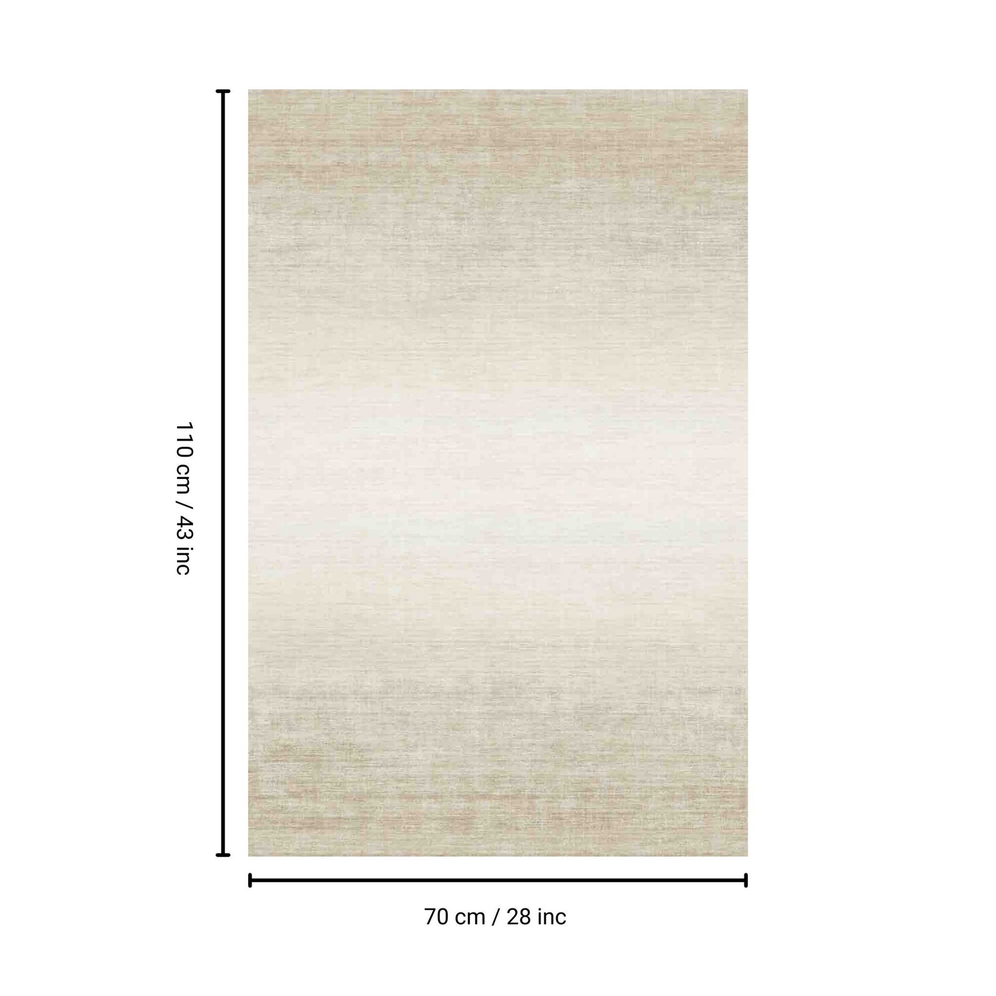 Macau - 28" X 43" Non - Slip Accent Rug - Beige