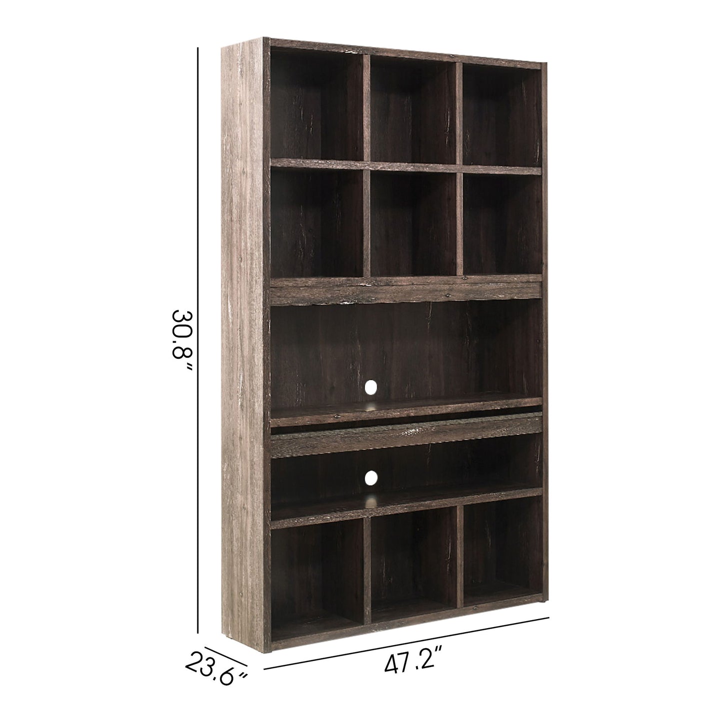 Perrisk - Desk With Bookcase