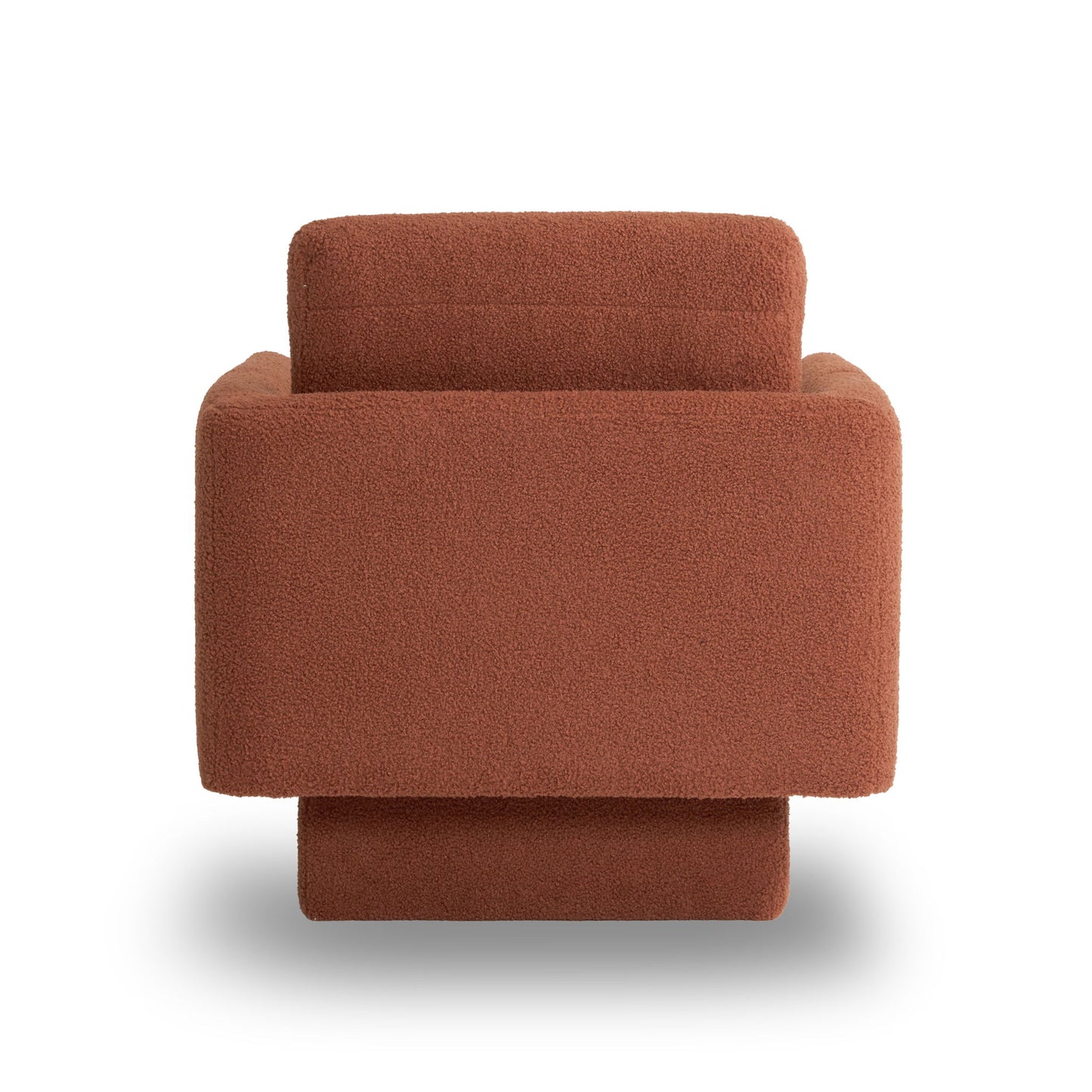 360° Modern Swivel Accent Chair Round Armchair, Thick Padded Single Lounge Sofa Upholstered Comfy