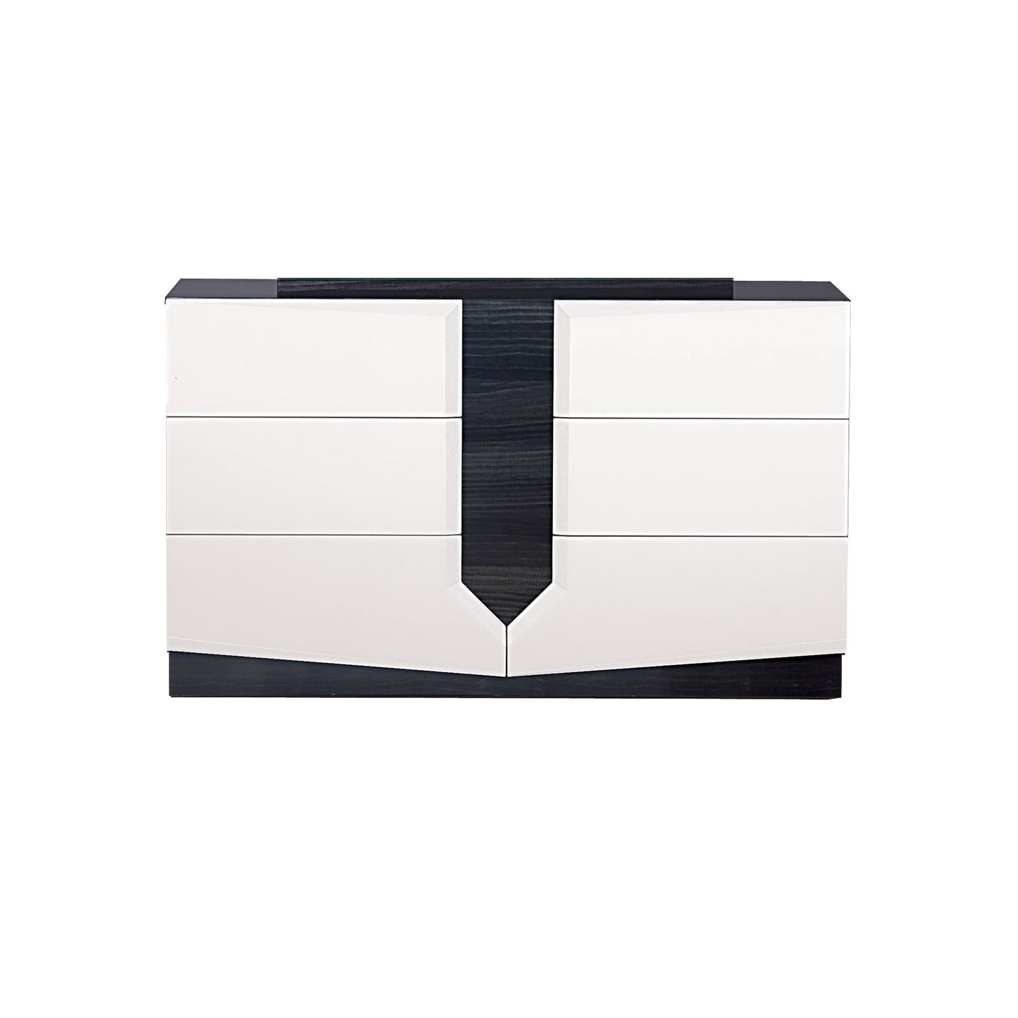 Vios - 5 Piece Bedroom Set With Zebrano Accent Design