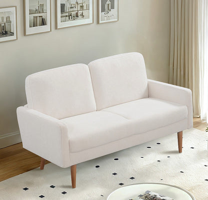 Loveseat Sofa, European Style With Sleek Design, Modern & Vintage Flair, Upholstered 2 Seater Couch