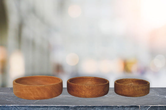 Fruit Bowl (Set of 3) - Light Brown