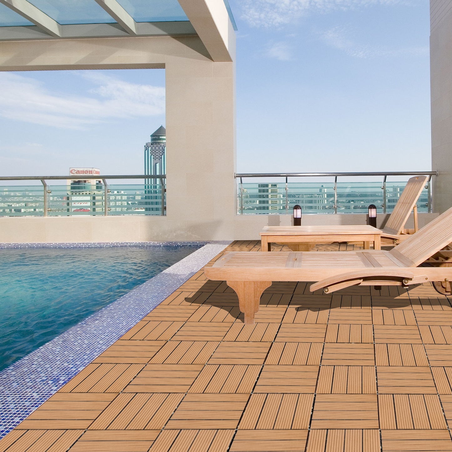 Composite Deck Tiles, Resist Rust, Water, Weather