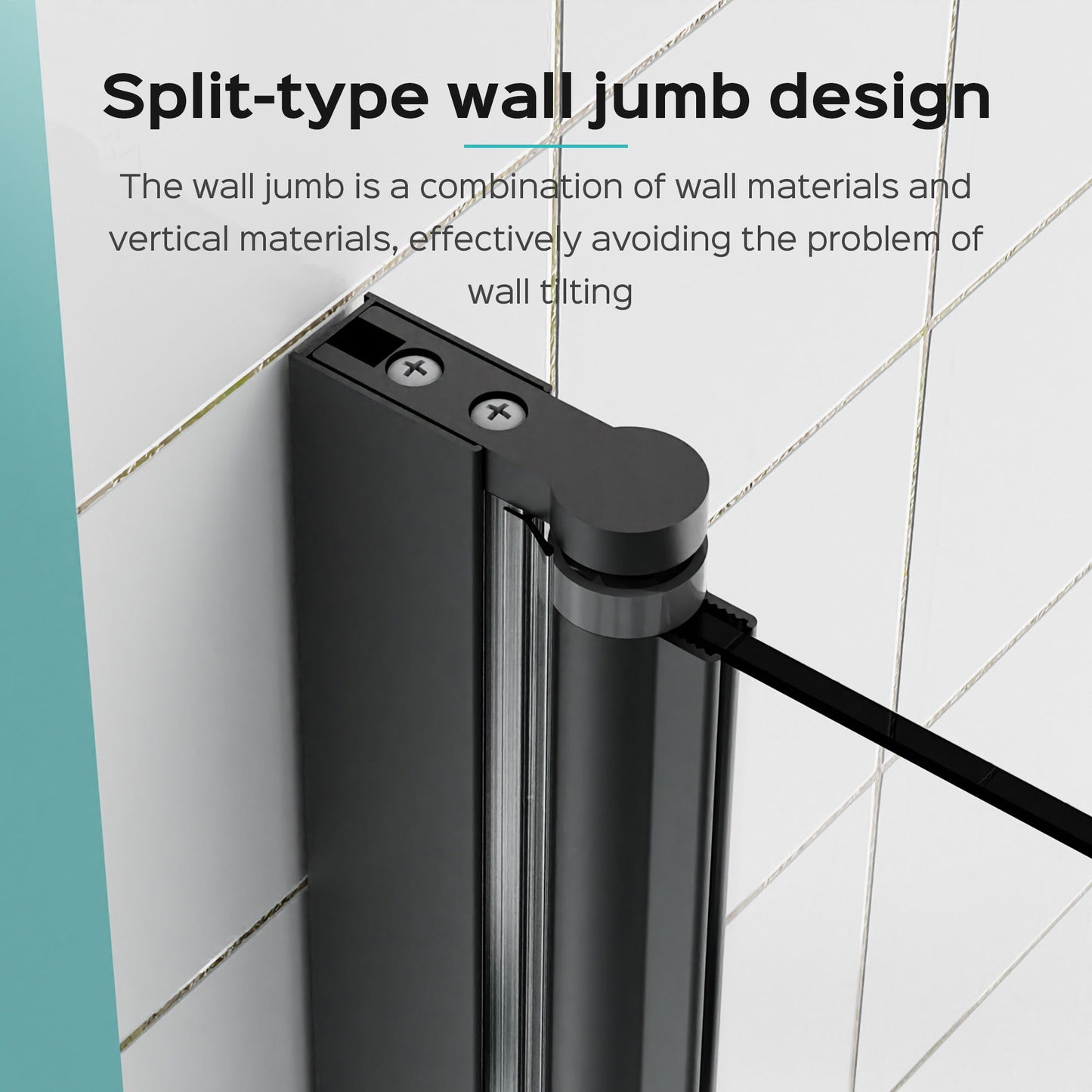 Frameless Folding Pivot Bathtub Door With Clear Tempered Glass