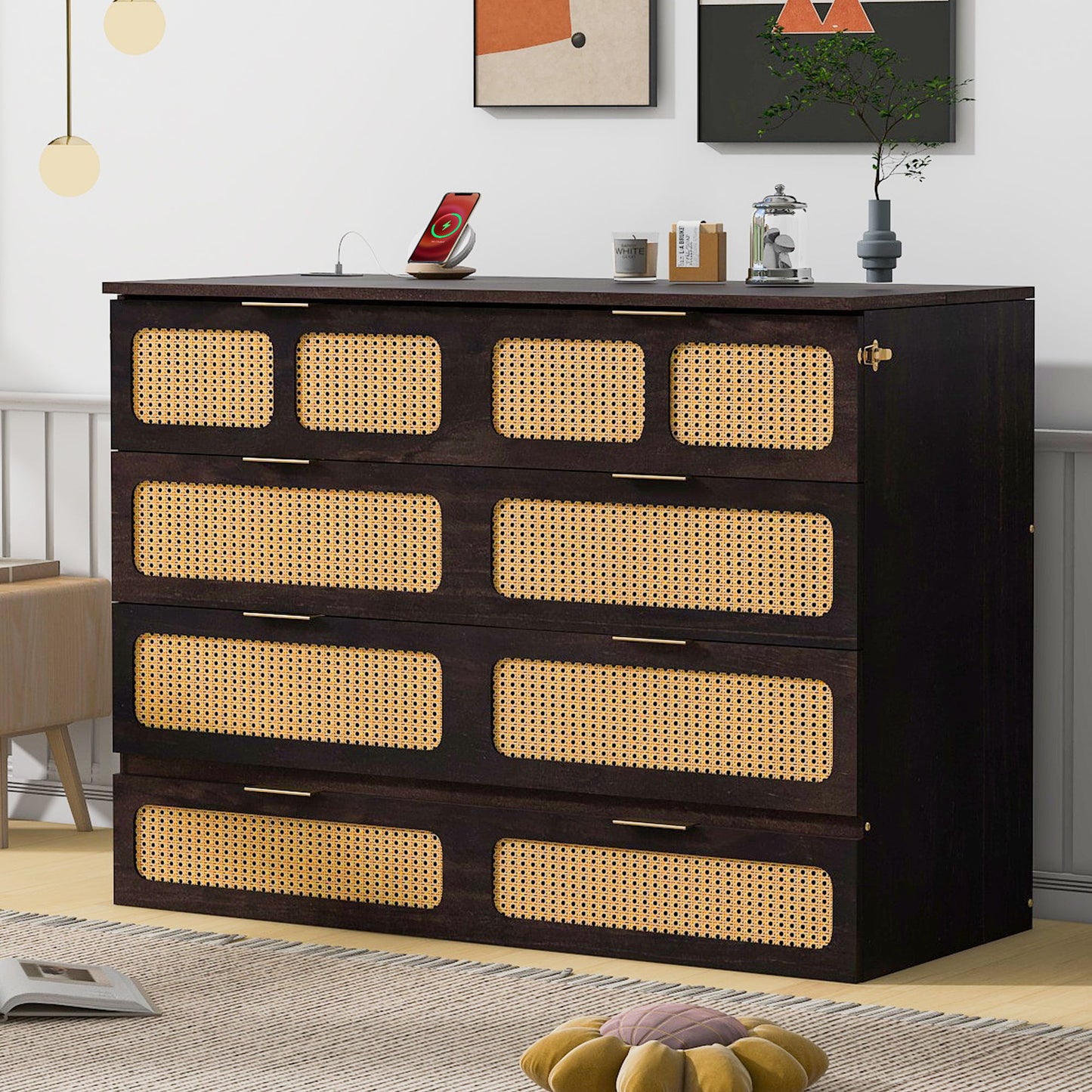 Classic Stylish Murphy Bed With Large Drawers