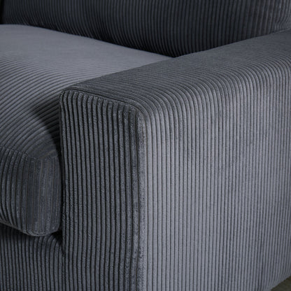4 Seater Oversized Sectional Sofa With 2 Ottoman And 2 Pillows