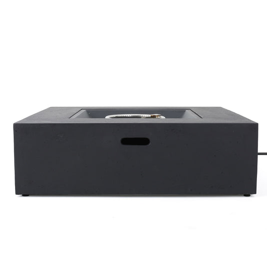 Modern 50,000 Btu Square Fire Table With Propane Tank