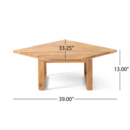 Mirabelle - Corner Chair, Coffee Table - Teal