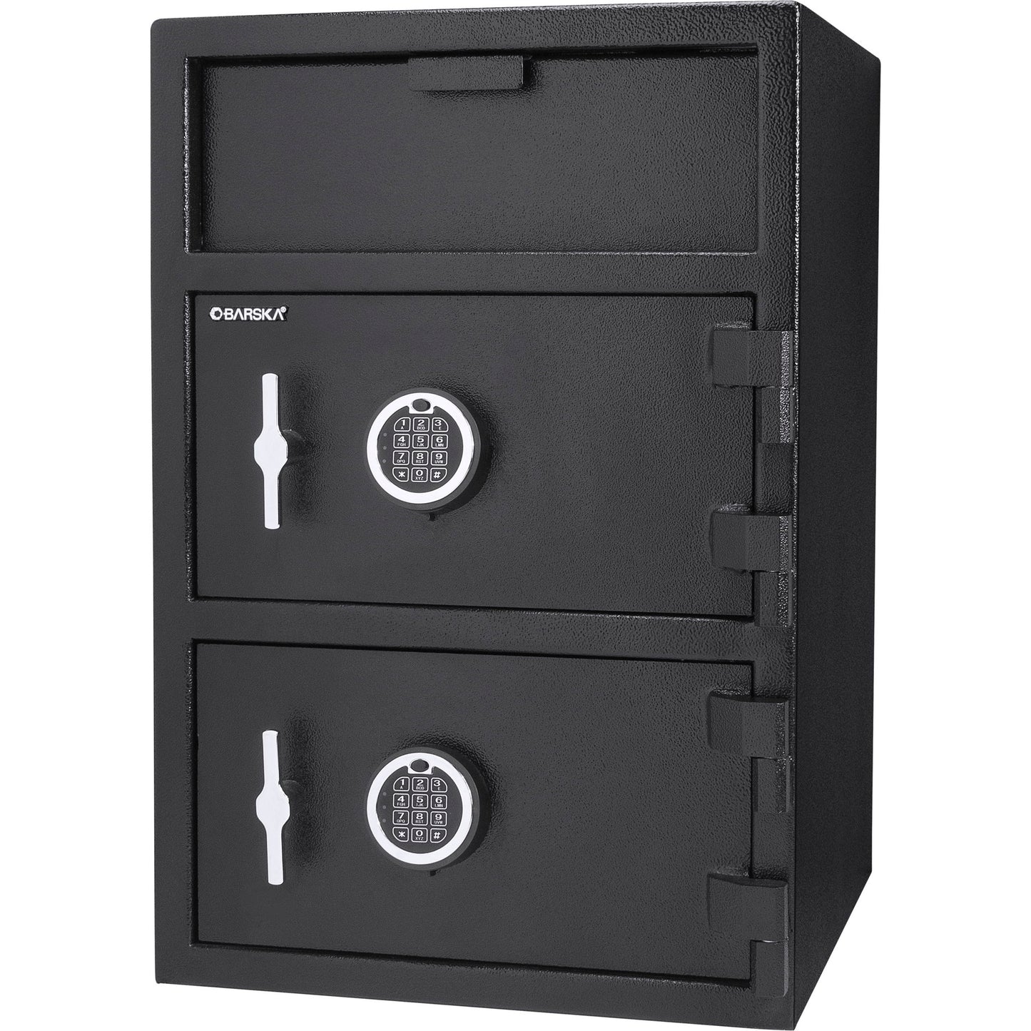 Digital Keypad 2 Lock Depository Safe 1 6 2 Cubic Ft - Black