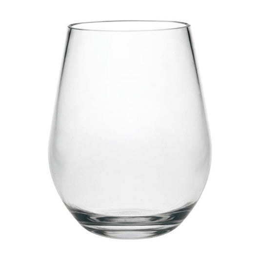 Halo - Oval Hi Ball Tritan Plastic Drinking Glasses, Bpa Free, 20Oz (Set of 4) - Clear
