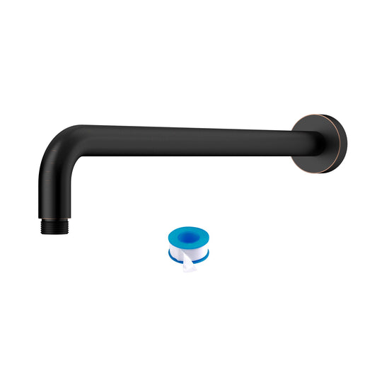 Oil Rubbed Bronze 16" Shower Arm With Flange, Stainless Steel, For Rain Shower Heads - Oil-Rubbed Bronze