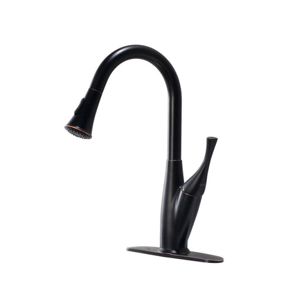 Kitchen Faucet With Pull Out Sprayer - Oil-Rubbed Bronze