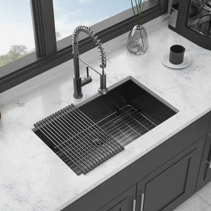 Modern Undermount Stainless Steel Kitchen Sink 16 Gauge, Deep Single Bowl