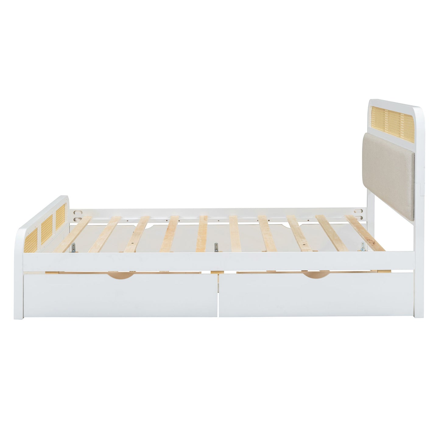 Platform Bed With Trundle And 2 Drawers