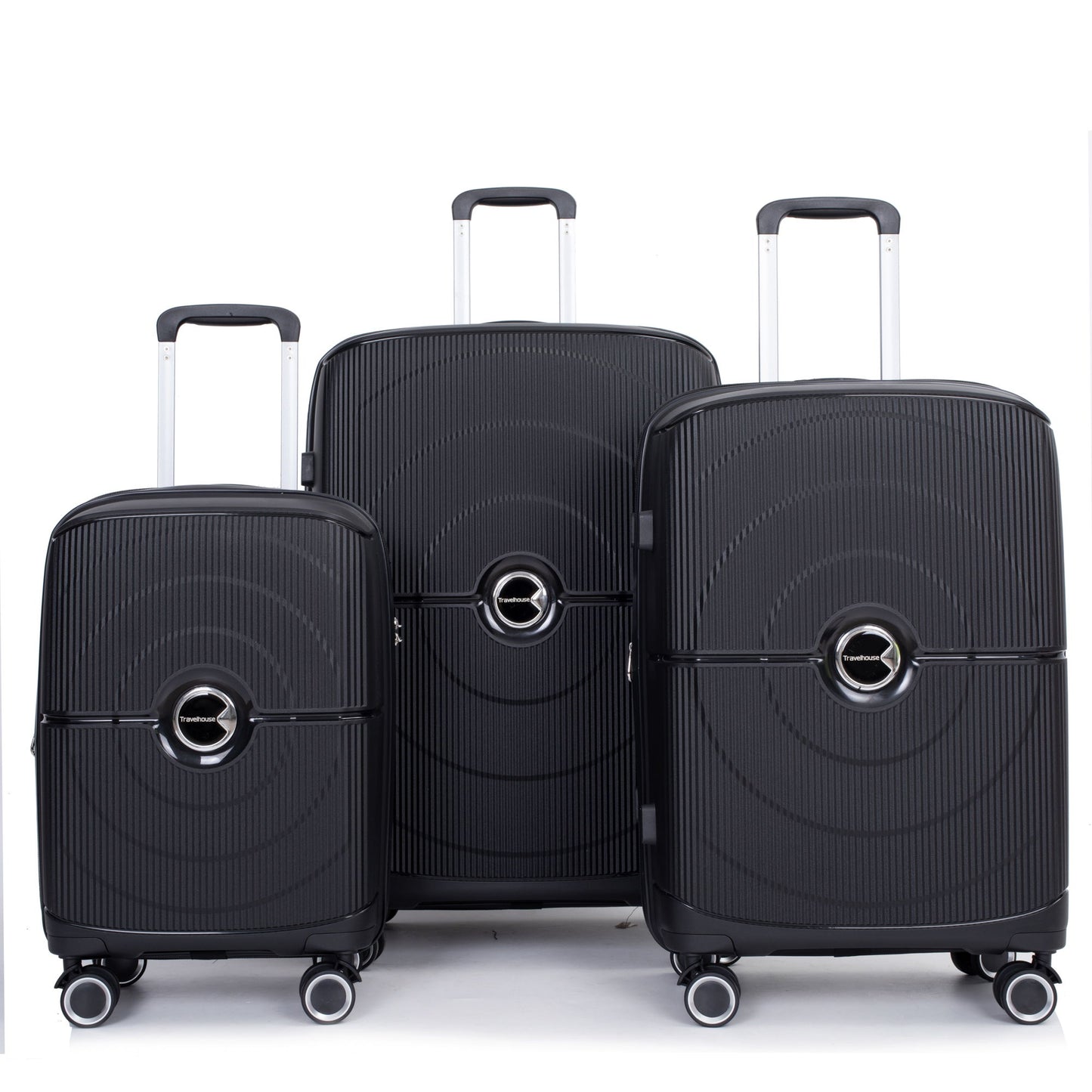 Expandable Hardshell Suitcase Double Spinner Wheels Luggage Sets