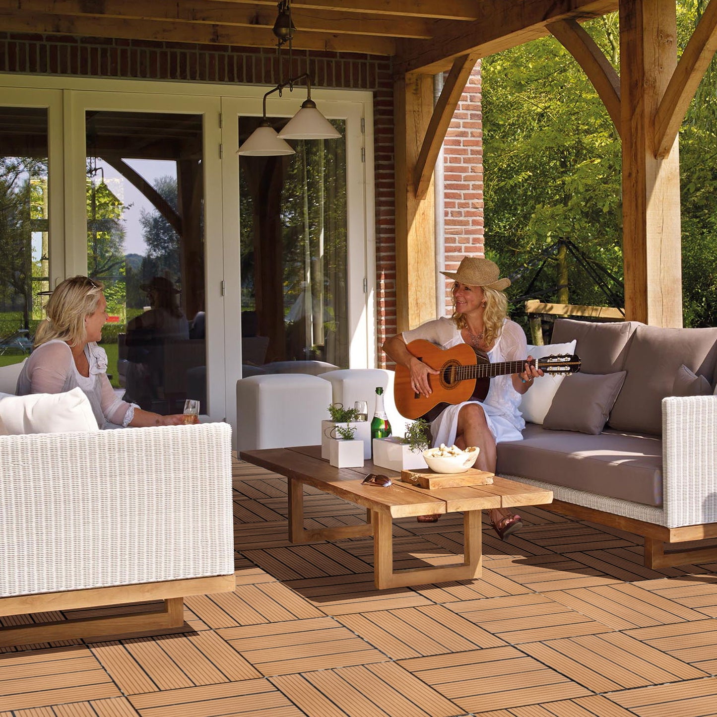 Composite Deck Tiles, Resist Rust, Water, Weather