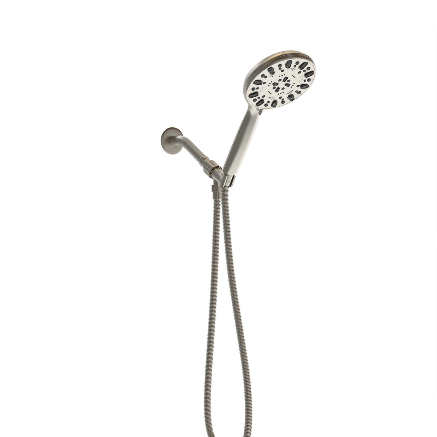 Multi Function Adjustable Hand Shower 7 Function Hand Shower, Wall Mounted - Brushed Nickel