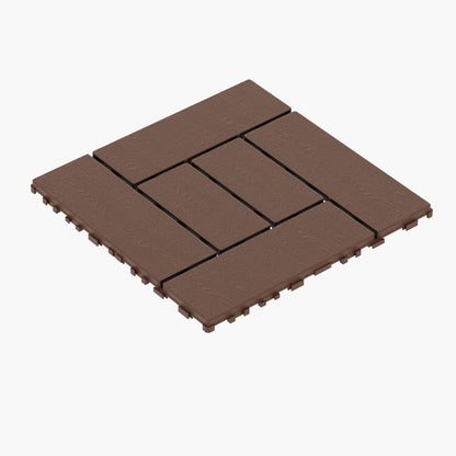 Patio Diy Module Interlocking Decking Tiles Floor, Outdoor And Indoor, Easy And Quick Installation