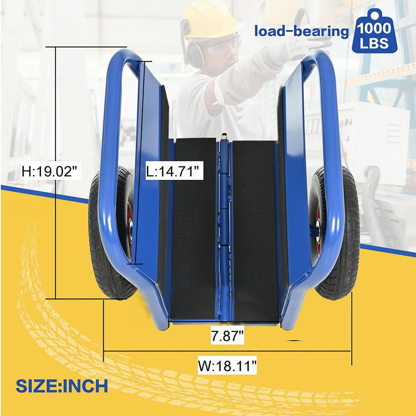 Heavy Duty Panel Dolly With 2 Handles