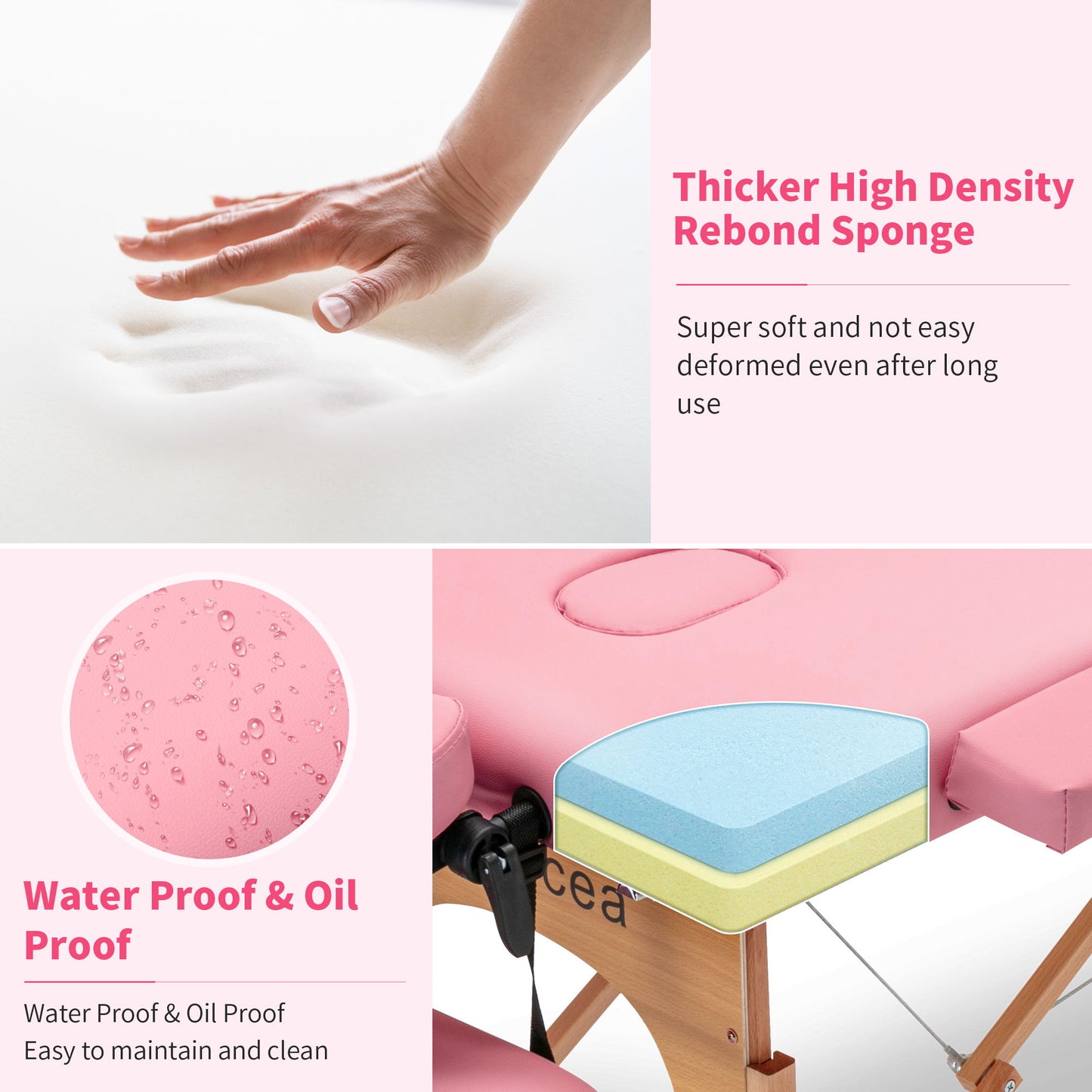 Portable Massage Table Bed With Carrying Case