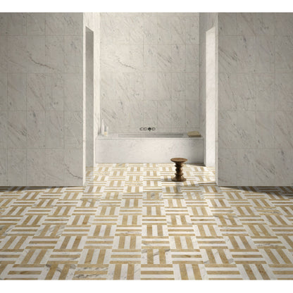 Elegant Waterjet Polished Marble Tile For Floor And Wall