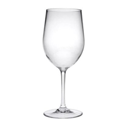 Leadingware Tritan Plastic Wine Glasses (Set of 4), Unbreakable, Bpa Free, 12Oz - Clear