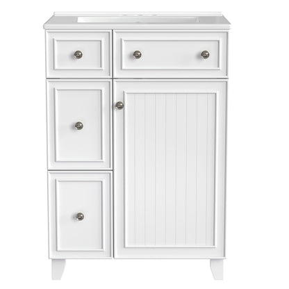 Bathroom Vanity Cabinet With Sink - White