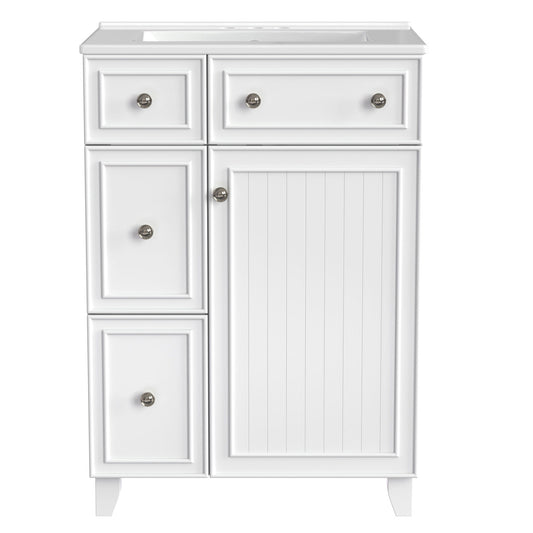 Bathroom Vanity Cabinet With Sink - White