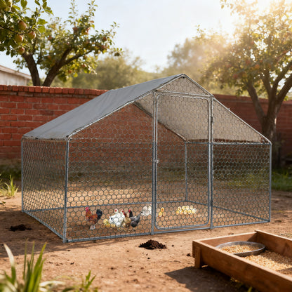 Outdoor Chicken Coop Metal Big Space