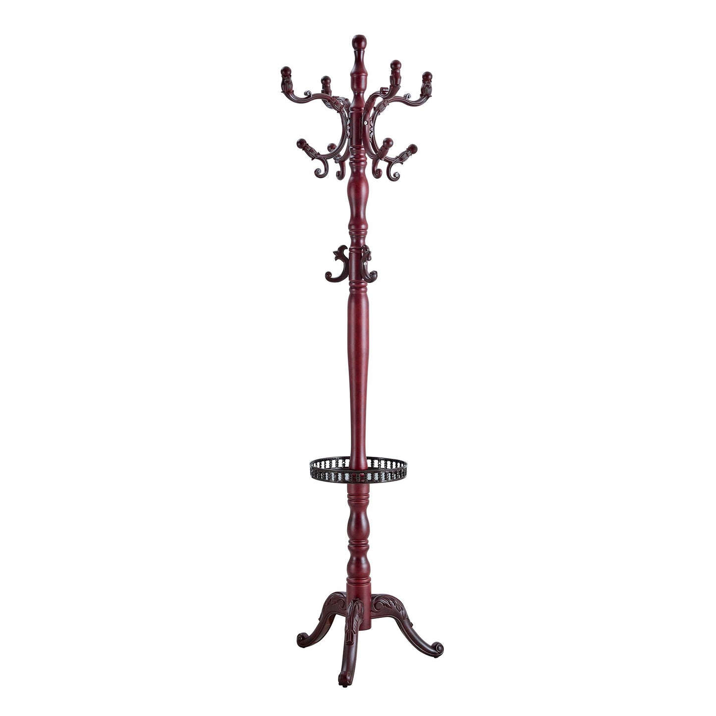 Multifunctional Coat And Hat Rack With Resin Stainless Steel Storage