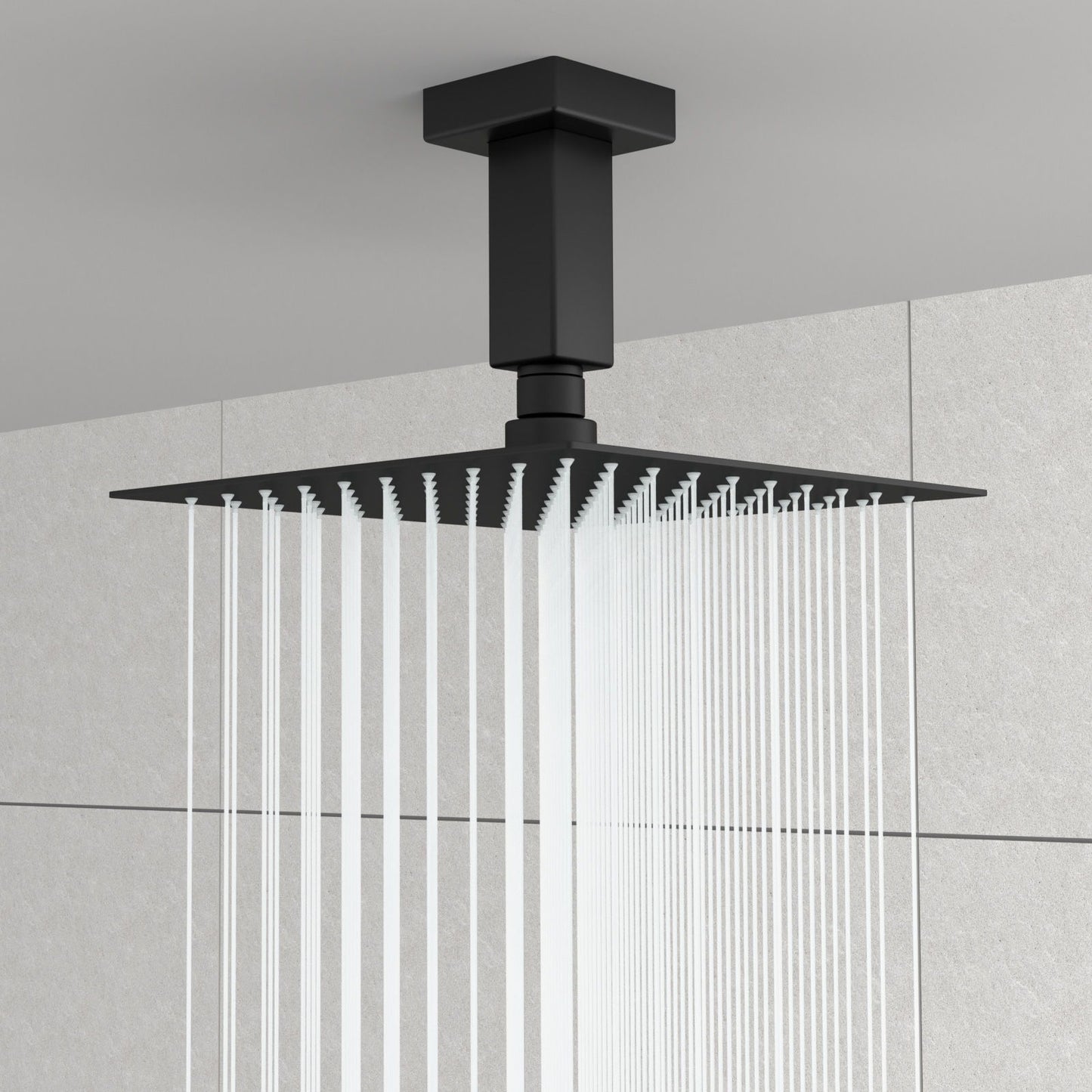 Ceiling Mounted Shower Arm With Flange Stainless Steel