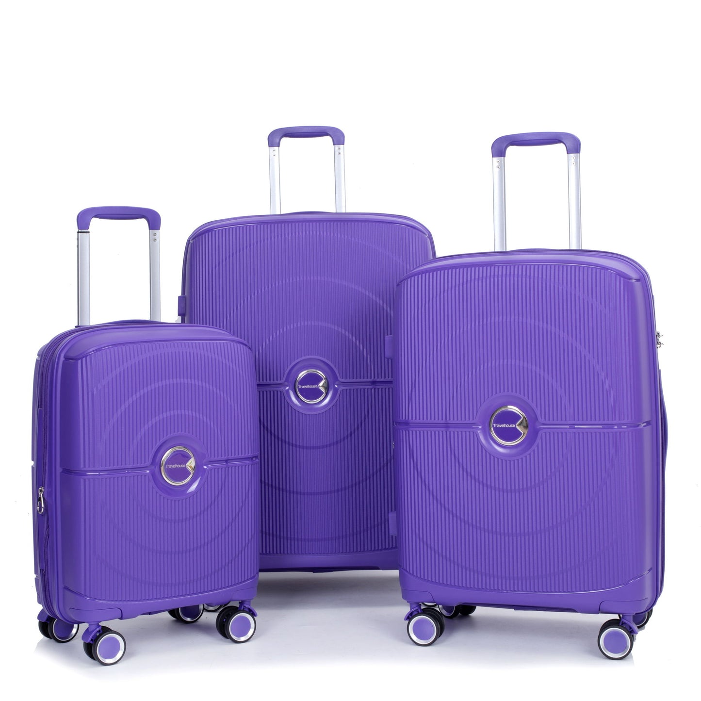 Expandable Hardshell Suitcase Double Spinner Wheels Luggage Sets