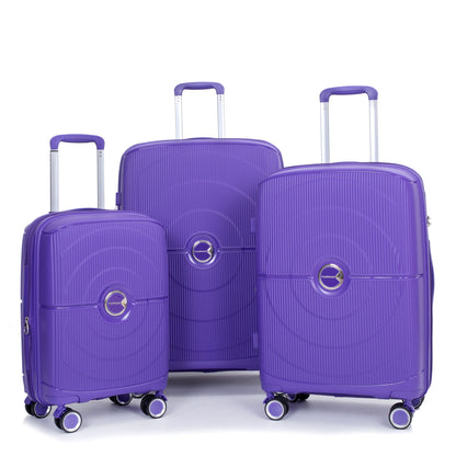 Expandable Hardshell Suitcase Double Spinner Wheels Luggage Sets