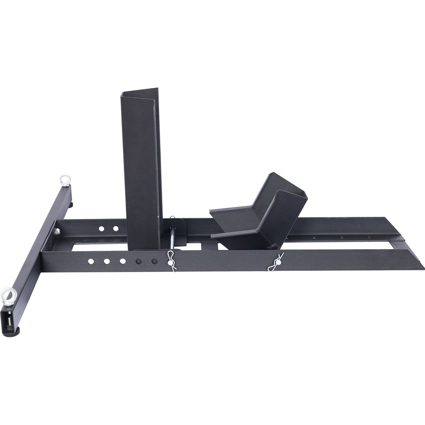 Heavy Duty Adjustable Motorcycle Stand / Wheel Chock 1800 Lb Capacity - Black