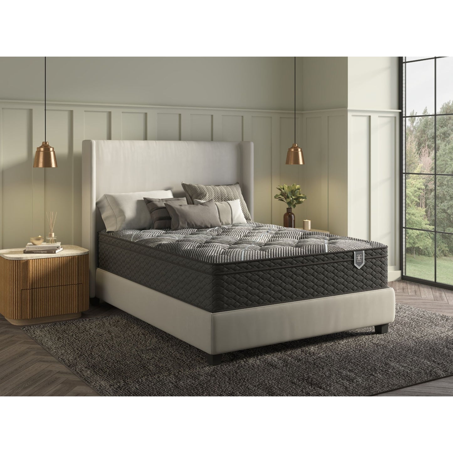Comfort Care - Hybrid Restful Nights Firm Mattress,12 Piece Comfort Bedding Pack