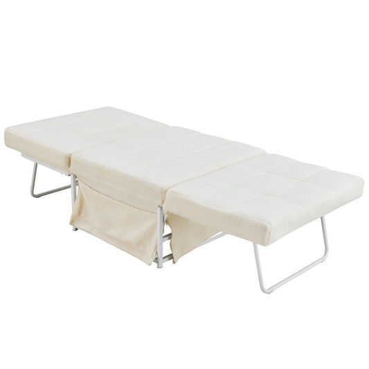 Modern Convertible Sofa Bed 4 In 1 Folding Ottoman Sleeper With Adjustable Backrest