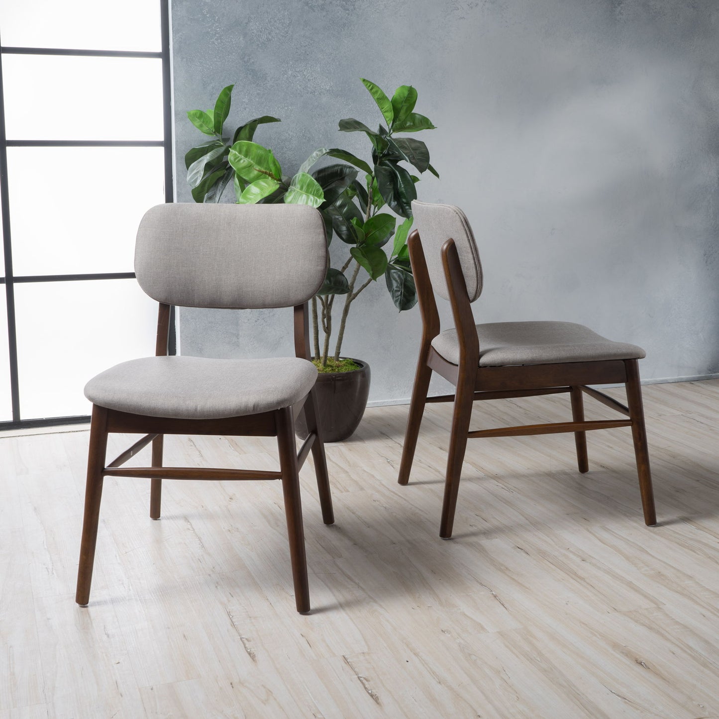 Voyager Upholstered Accent Chair With Splayed Legs And Wood Frame (Set of 2)