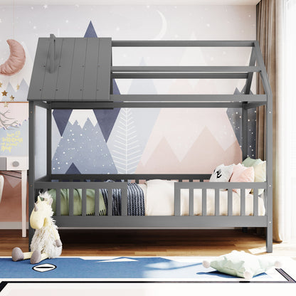 House Bed With Fence