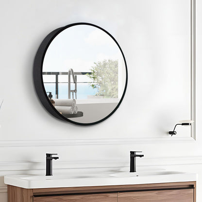 Metal Framed Wall Mount Bathroom Medicine Cabinet With Mirror