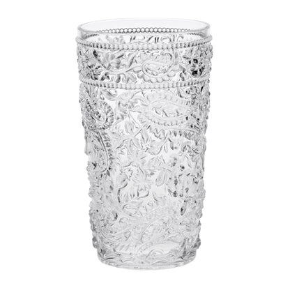 Paisley Style Acrylic Hi Ball Glasses (Set of 4)