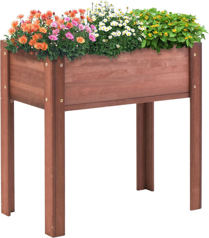 Raised Garden Bed With Legs, Elevated Planter Box For Outdoor Plants