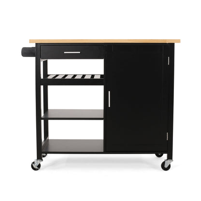 Contemporary Design Kitchen Cart With Wheels